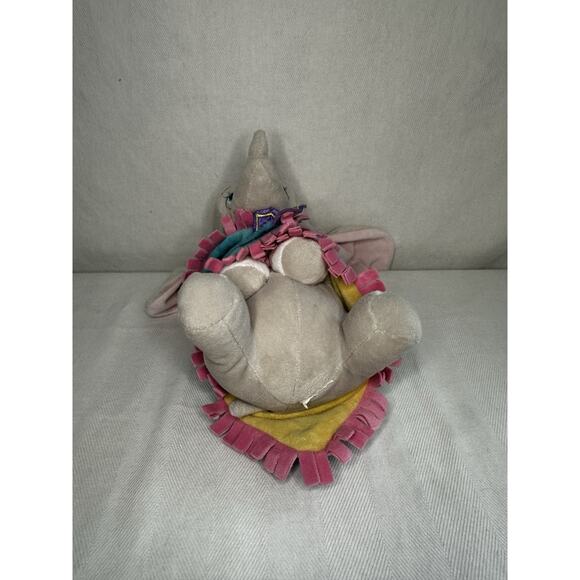 Disney Baby Dumbo Swaddle fringe blanket Lovey Babies Plush 10” Elephant Parks - Picture 4 of 6